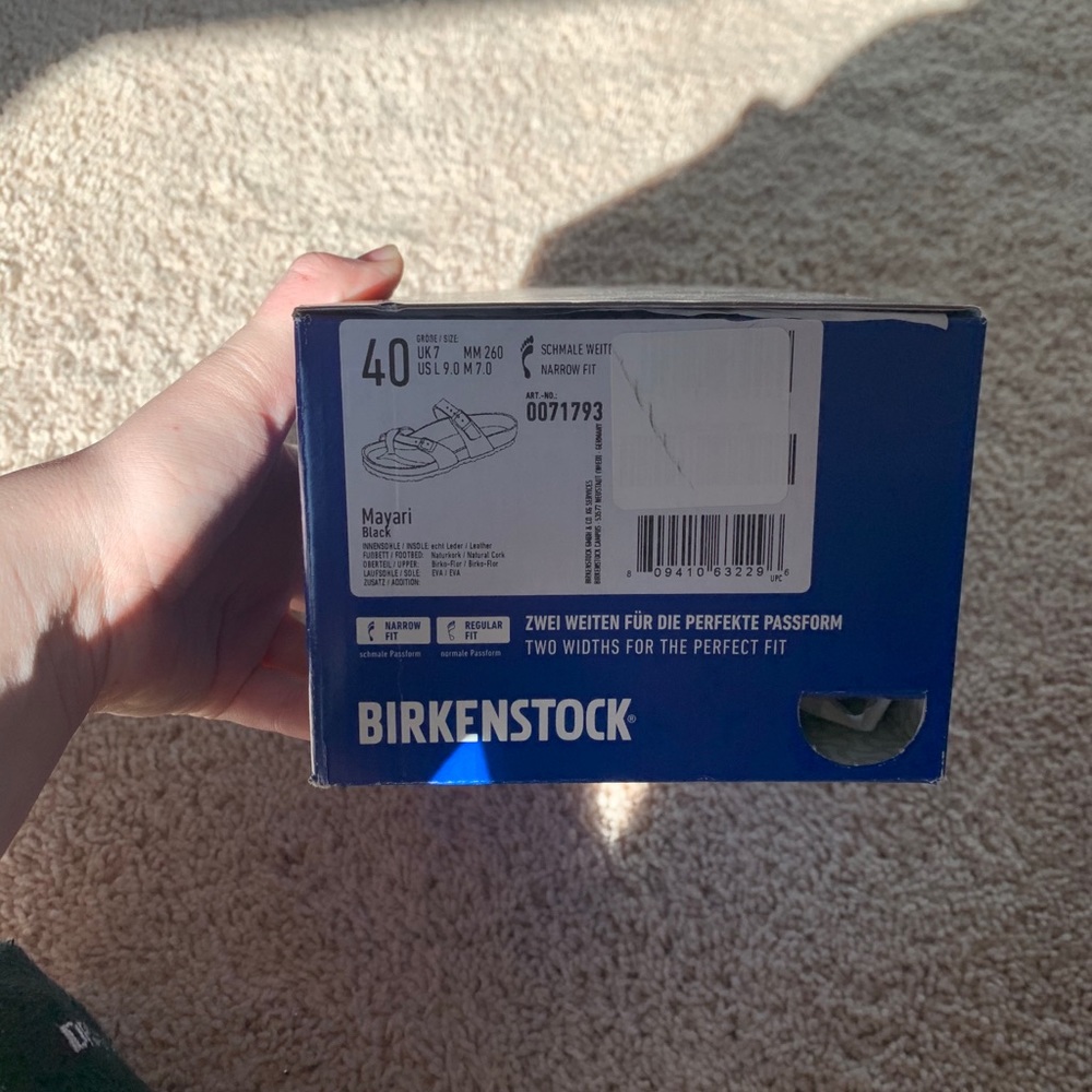 Brand new Birkenstock’s